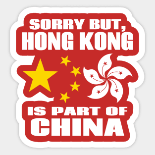 China and Hong Kong Unity Sticker